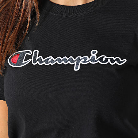 Champion - Tee Shirt Femme 114472 Noir
