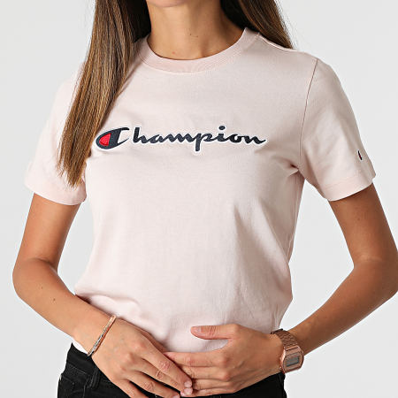 Champion - Tee Shirt Femme 114472 Rose
