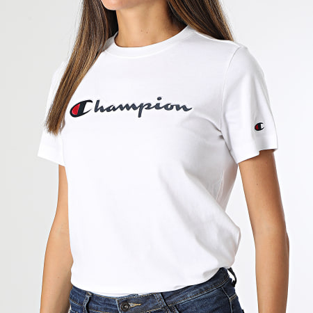 Champion - Camiseta Mujer 114472 Blanca