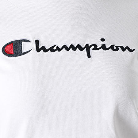 Champion - Tee Shirt Femme 114472 Blanc