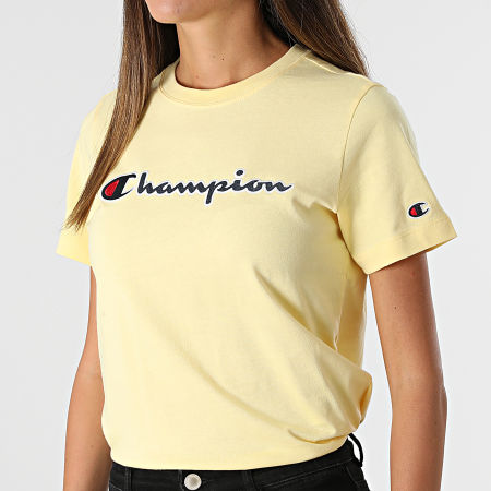 Champion - Camiseta Mujer 114472 Amarillo