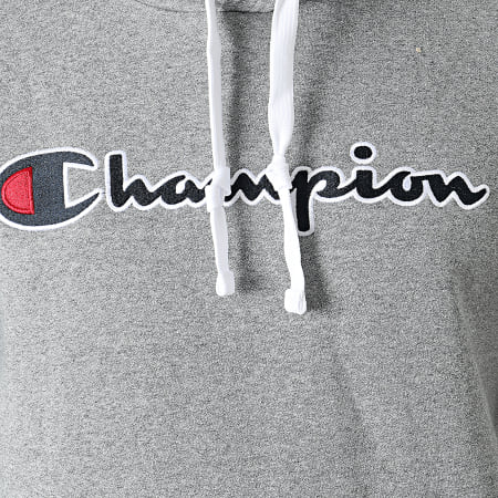 Champion - Felpa con cappuccio 216470 Grigio scuro