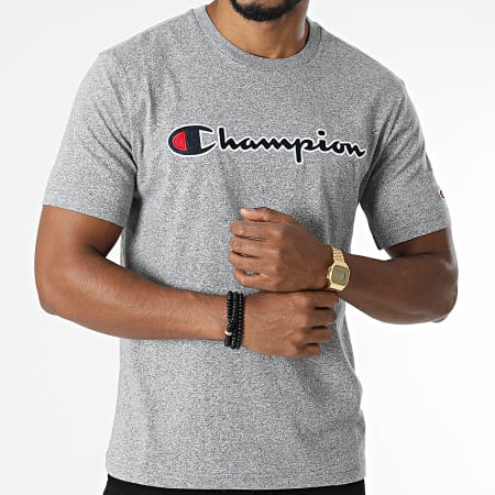 Champion - Camiseta 216473 Gris jaspeado