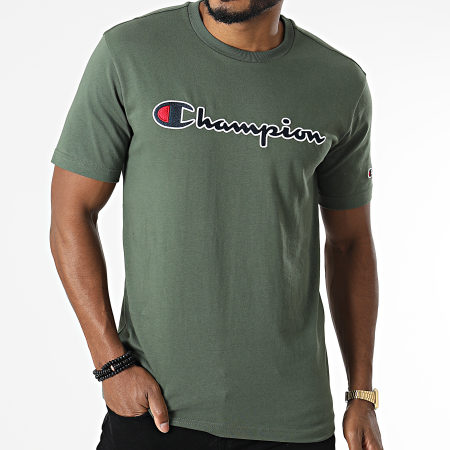 Champion - Tee Shirt 216473 Vert Kaki