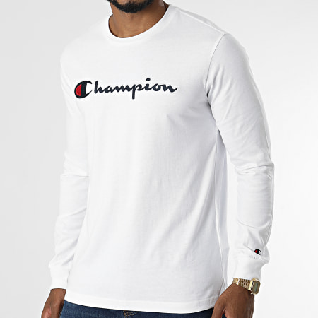 Champion - Tee Shirt Manches Longues 216474 Blanc