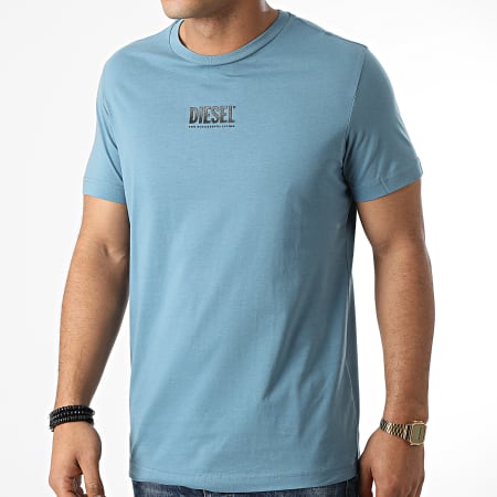 Diesel - Tee Shirt Diegos Ecosmallogo A02878-0AAXJ Bleu Clair