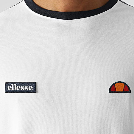 Ellesse - Fede SHC05907 Camiseta oversize con bandas Blanco