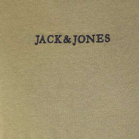 Jack And Jones - Tee Shirt Lens Bleu Marine Vert Kaki