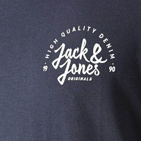 Jack And Jones - Tee Shirt Manches Longues Kimbel Bleu Marine