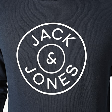 Jack And Jones - Sweat Crewneck Sari Bleu Marine