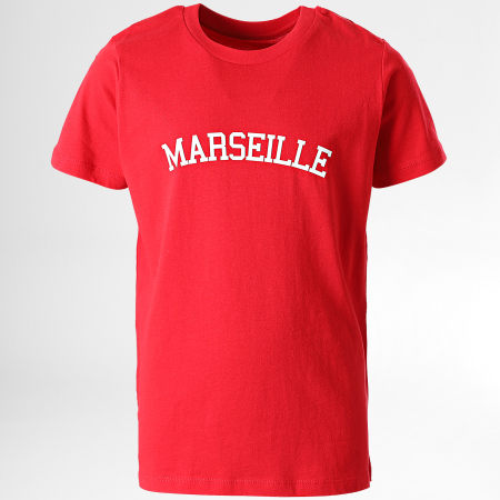 Luxury Lovers - Tee Shirt Enfant Marseille Rouge