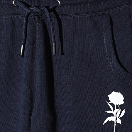 Luxury Lovers - Pantalon Jogging Enfant Roses Bleu Marine