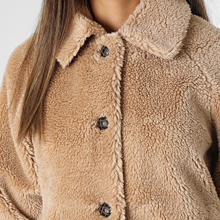 Only - Chaqueta de mujer Emily Brown Fleece Fur