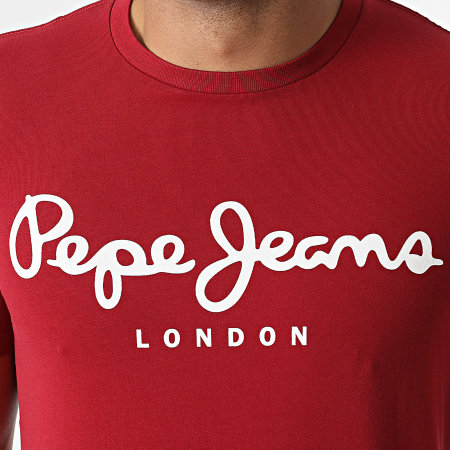 Pepe Jeans - Tee Shirt Original Stretch PM501594 Bordeaux