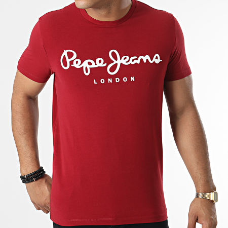 Pepe Jeans - Tee Shirt Original Stretch PM501594 Bordeaux