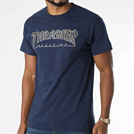 Thrasher - Tee Shirt THRTS178 Bleu Marine