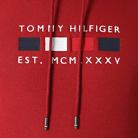 Tommy Hilfiger - Sudadera Four Flag 0132 Burdeos