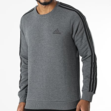 Adidas Sportswear - Sweat Crewneck H12166 Gris Anthracite Chiné