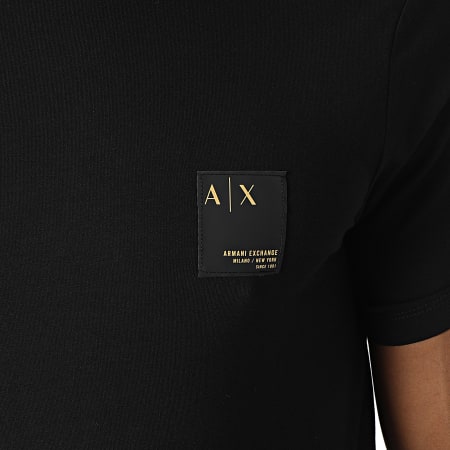 Armani Exchange - Tee Shirt 6KZTHT-ZJE6Z Noir Doré