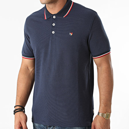 Jack And Jones - Polo Manches Courtes Bluwin Bleu Marine
