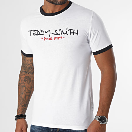 Teddy Smith - Tee Shirt Ringer Blanc