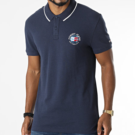 Tommy Jeans - Polo Manches Courtes Timeless 1340 Bleu Marine