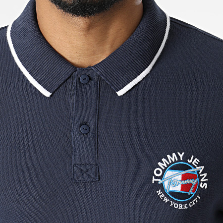 Tommy Jeans - Polo Manches Courtes Timeless 1340 Bleu Marine