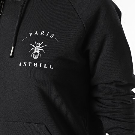 Anthill - Sweat Capuche Femme Chest Logo Noir Blanc