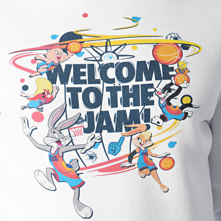 Looney Tunes - Sweat Capuche Space Jam Welcome Blanc