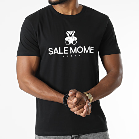 Sale Môme Paris - Tee Shirt Nounours Recto Noir Blanc