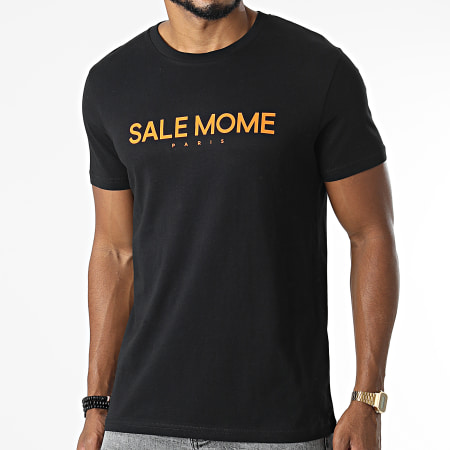 Sale Môme Paris - Camiseta de oso de peluche negro y naranja