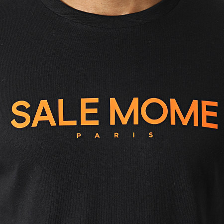 Sale Môme Paris - Maglietta nera arancione Teddy