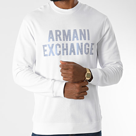 Armani Exchange - Felpa girocollo 6KZMGR-ZJ8CZ Bianco