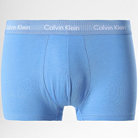 Calvin Klein - Lot De 3 Boxers Cotton Stretch U2664G Bleu Vert Kaki Violet