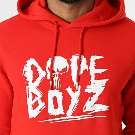 Diddi Trix - Sweat Capuche Dope Boyz Rouge Blanc