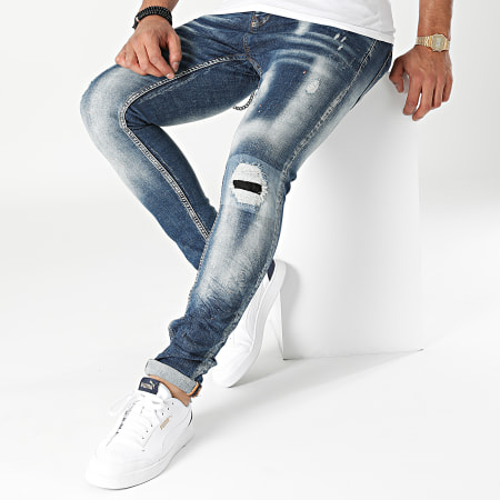 Uniplay - 588 Jeans skinny in denim blu