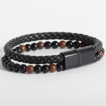 California Jewels - Bracelet AE098 Noir Rouge