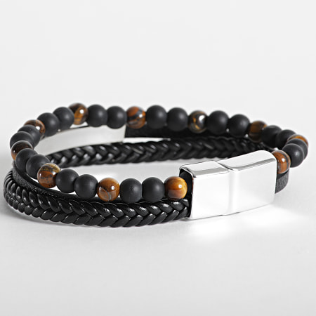 California Jewels - Bracelet AE106 Noir Chrome