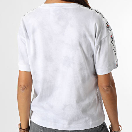 Champion - Tee Shirt Femme A Bandes 114761 Blanc
