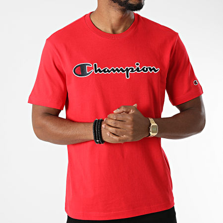 Champion - Tee Shirt 216473 Rouge