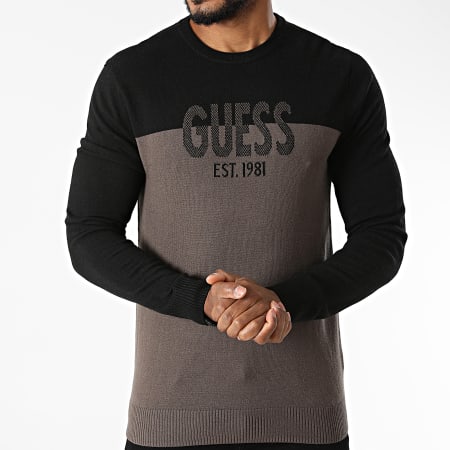 Guess - Pull M1BR18-Z2VX2 Noir Taupe