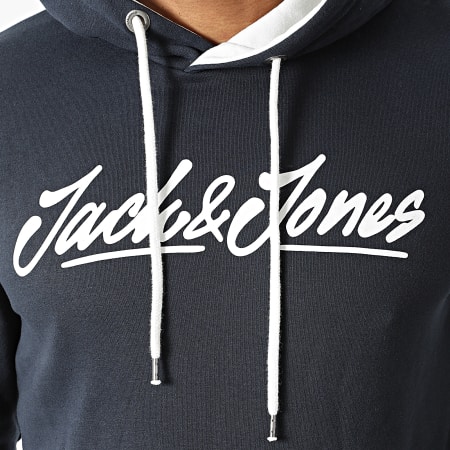Jack And Jones - Sweat Capuche Legend Bleu Marine
