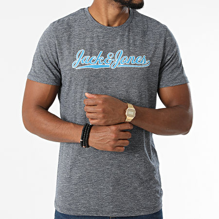 Jack And Jones - Camiseta Nimbus azul marino jaspeado