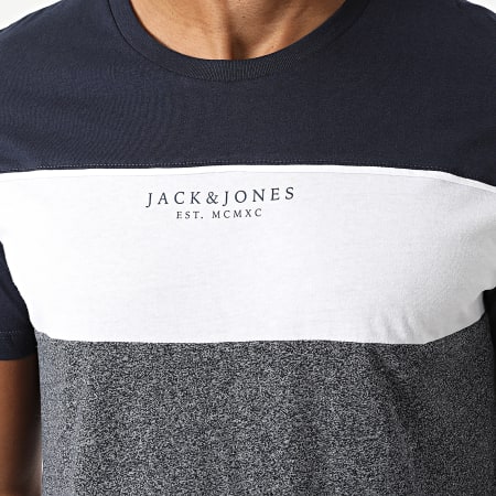 Jack And Jones - Tee Shirt Monse Bleu Marine