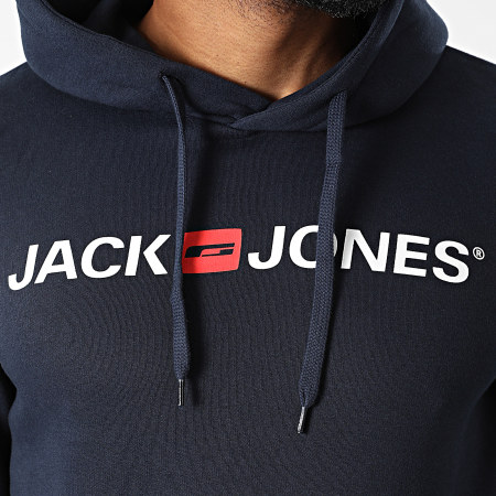 Jack And Jones - Pack De 2 Sudaderas Con Capucha Corp Old Logo Negro Azul Marino