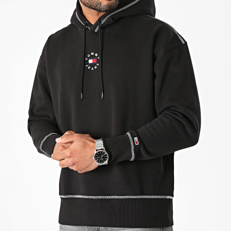 Tommy Jeans - Sweat Capuche Tiny Tommy Circular 1723 Noir