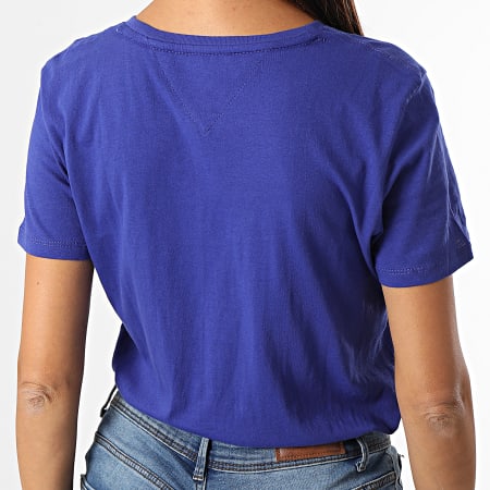 Tommy Jeans - Tee Shirt Femme Soft Jersey 6901 Bleu Roi