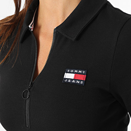 Tommy Jeans - Robe Polo Femme Badge 1274 Noir