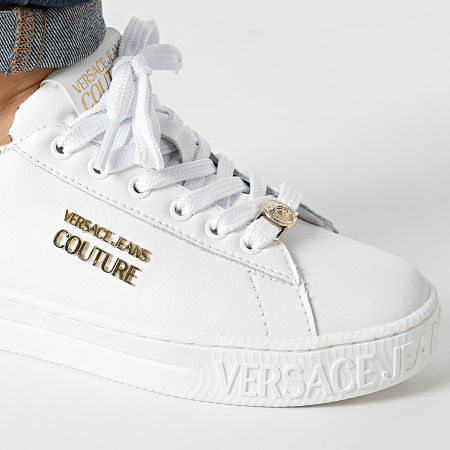 Versace Jeans Couture - Baskets Femme Fondo Court 71VA3SKL White Gold