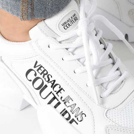 Versace Jeans Couture - Zapatillas Mujer Fondo Gravity 71VA3SU3 Blanco